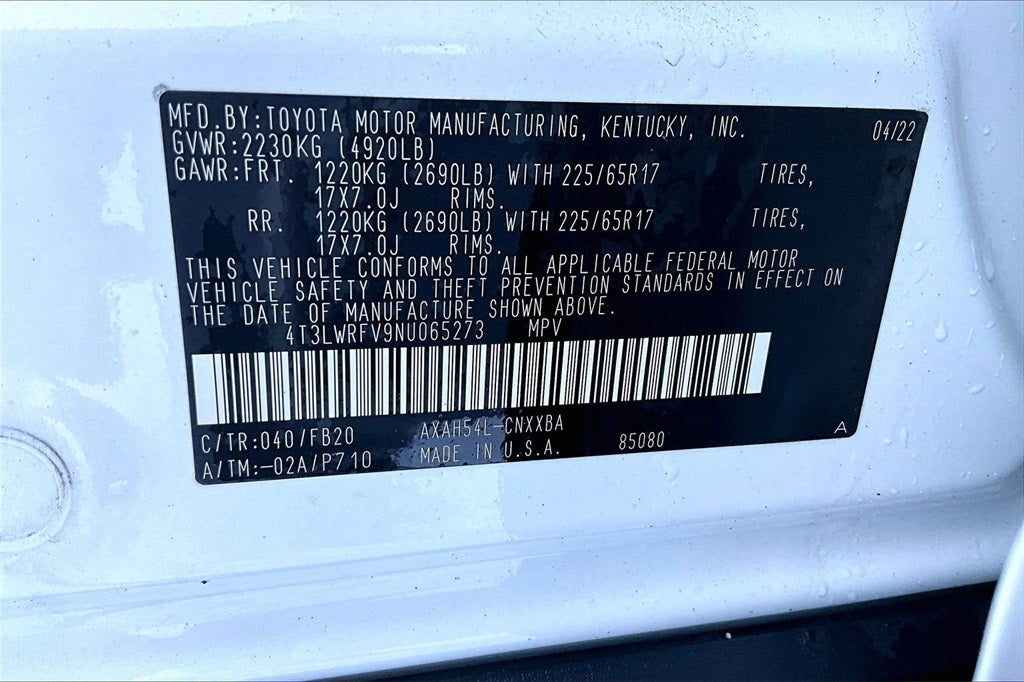 2022 Toyota RAV4 Hybrid LE