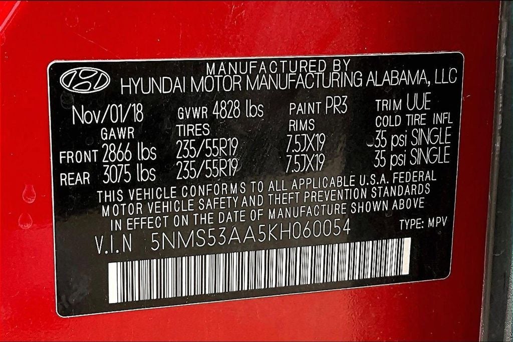 2019 Hyundai Santa Fe Ultimate