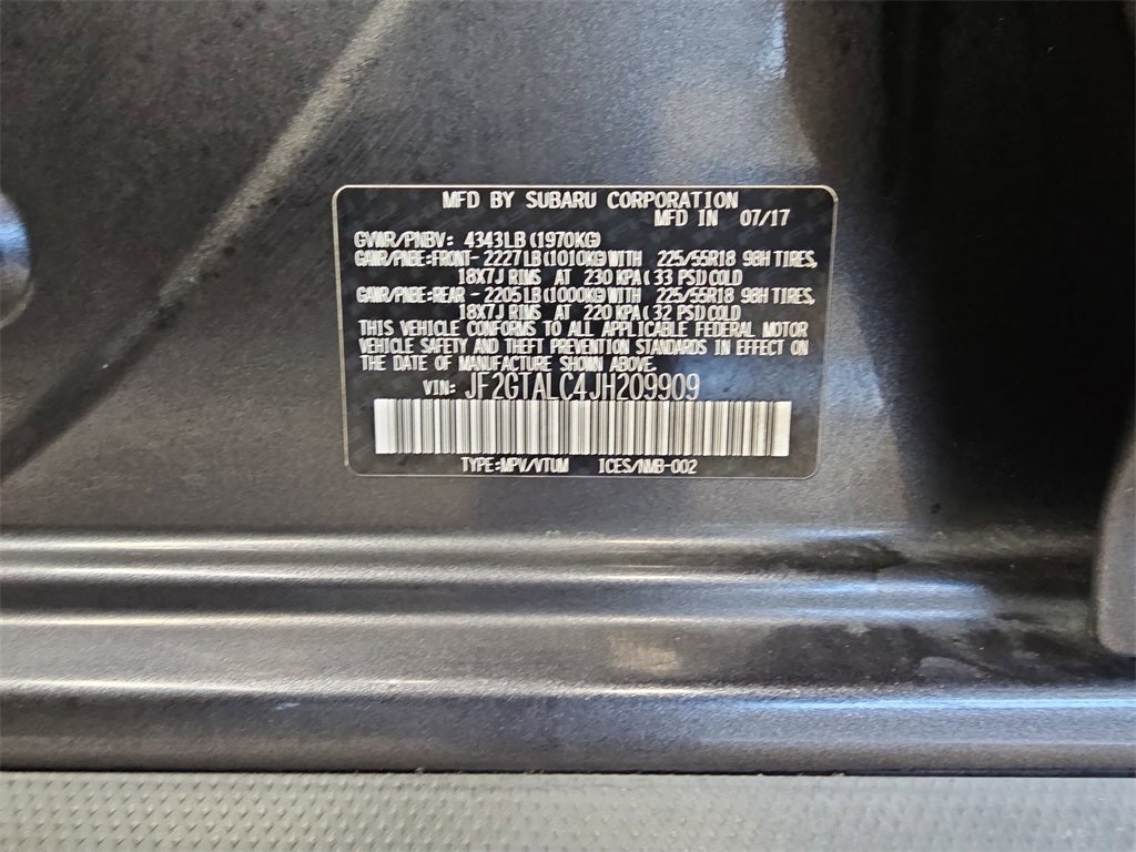 2018 Subaru Crosstrek 2.0i Limited